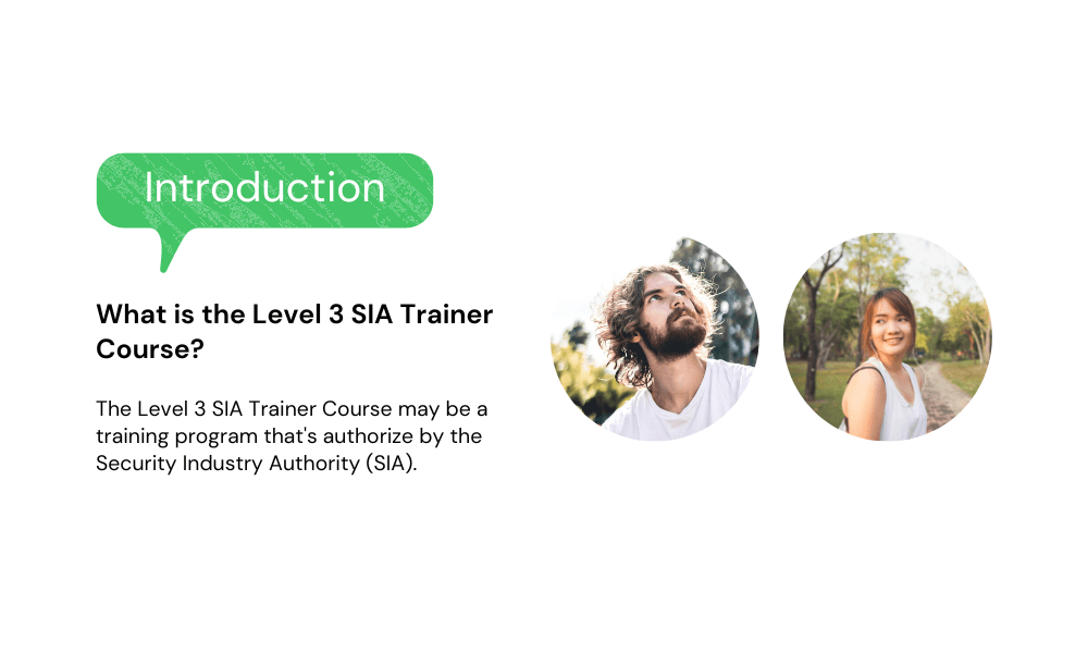 What is the Level 3 SIA Trainer Course?